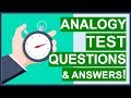 ANALOGY TEST Questions Tips Tricks And ANSWERS How To PASS Word Analogy Tests