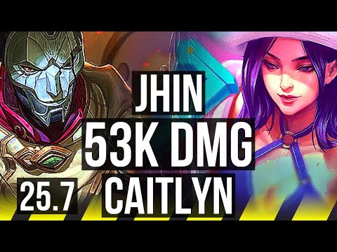 JHIN & Jax vs CAITLYN & Lux (ADC) | 53k DMG, Dominating | EUW Diamond | 25.7