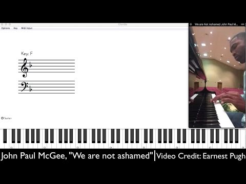 We are not ashamed by John Paul McGee | A transcription and Explanation of the gospel chords
