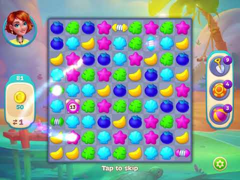 Hawaii Match-3 Mania - Level 81 - No Booster - FULL STORY - CaroGamesNL - *NEW GAME*