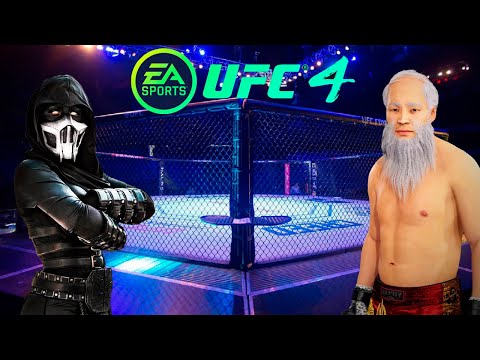UFC4 Old Bruce Lee vs Black Karate Ninja EA Sports UFC 4