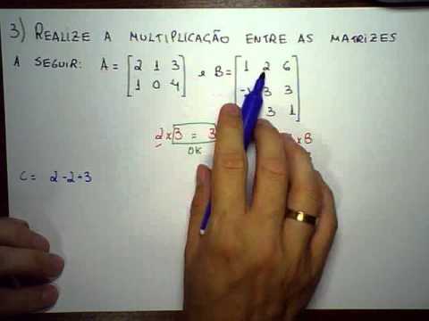 Álgebra Linear  Multiplicação de  Matrizes   Exemplo