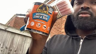 FIXING MY LEAKING GARDEN SHED ROOF WITH GORILLA WATERPROOF COAT & SEAL | RAIN