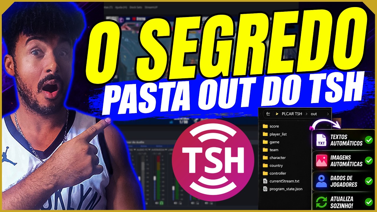 Pasta OUT do TSH no OBS: placar automático e personalizável