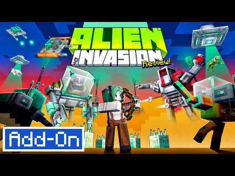 ALIEN INVASION ADD-ON for Minecraft Bedrock is disappointing...