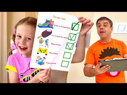 ناستيا غيرت قائمة المهام ليوم! يوم مليء باللعب والمرح مع ناستيا هنا hana