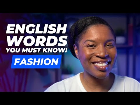 TOPICAL ENGLISH VOCABULARY | ENGLISH WORDS ABOUT FASHION