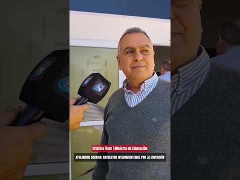 MINISTRA DE EDUCACIÓN, CRISTINA FIORE: ENCUENTRO MINISTERIAL EN APOLINARIO SARAVIA