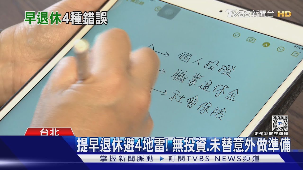 想提早退休避4地雷! 無投資、未替意外做準備
