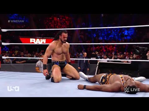 WWE RAW 11th October 2021  Big E and Drew McIntyre Vs The Usos Highlights