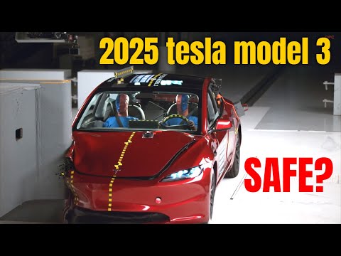 2025 Tesla Model 3 Passenger Side Crash Test Result Will Surprise You