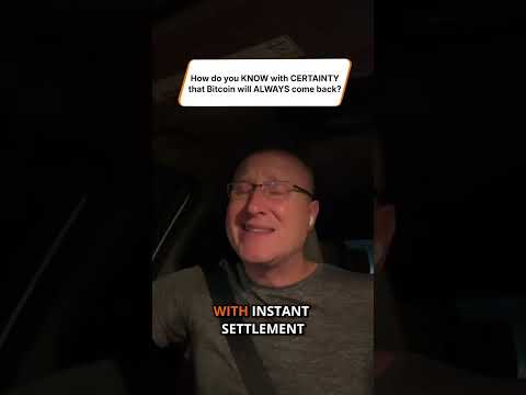 How do you know with CERTAINTY that Bitcoin will ALWAYS come back?
