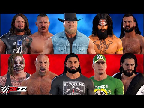 WWE 2K22 Gameplay Team Tribal Vs Team Beast