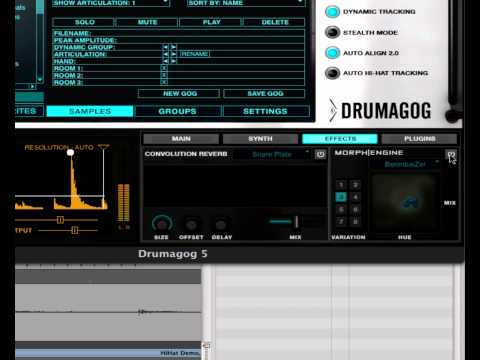 Drumagog 5 Platinum Morph|Engine and Convolution Reverb