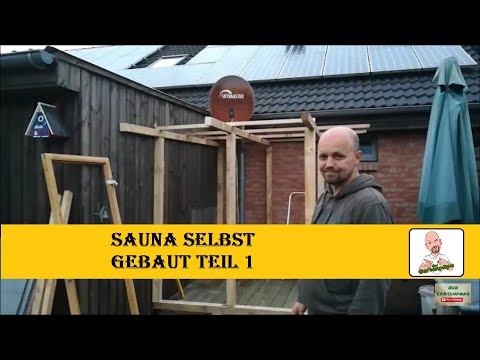Sauna selbst gebaut Teil 1