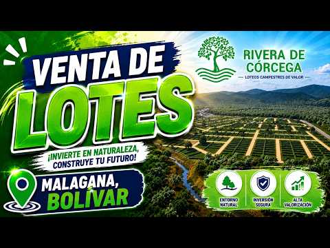 Venta de lotes Malagana Bolivar / RIVERA DE CORCEGA cerca a Cartagena