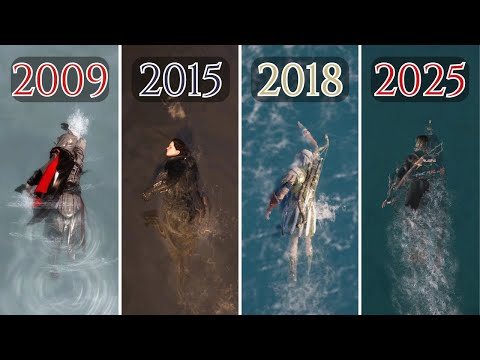 Evolution of Swimming In Every Assassin's Creed (2009 - 2025)
