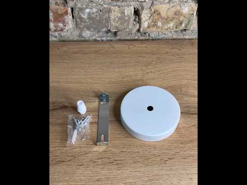 Розетка стельова біла D100