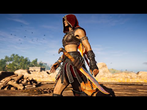 Assassin's Creed Odyssey - Brutal Stealth Kill and Action Combat Gameplay