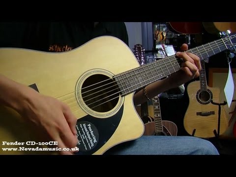 Fender CD-100CE Acoustic Guitar Demo at Nevada Music UK