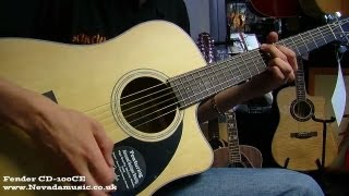 Fender CD-100CE Acoustic Guitar Demo at Nevada Music UK