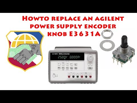 Howto replace an agilent power supply encoder knob E3631A - repair failure