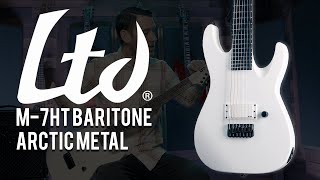 Video thumbnail for ESP LTD M-7HT Baritone Arctic Metal Demo by McFaddenSales
