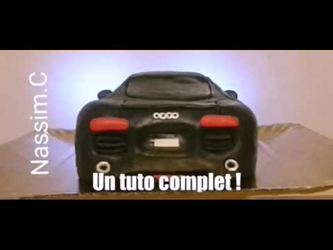 TUTO CAKE AUDI R8 Gâteau