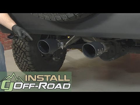 Jeep Wrangler JK aFe Cat-Back Exhaust 2-1/2" Rebel Dual Exit W/4-1/2" Blk Tips 2007-18 Installation