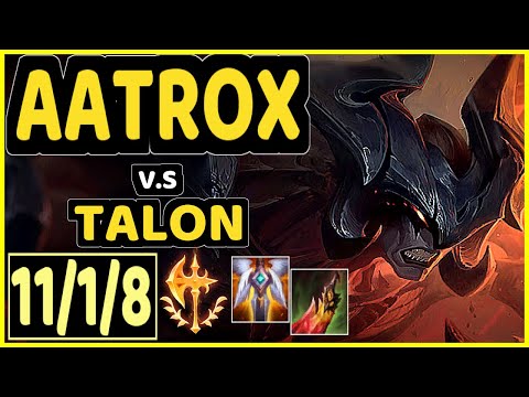 STROMPEST (AATROX) vs TALON - 11/1/8 KDA MID GAMEPLAY - NA Ranked GRANDMASTER