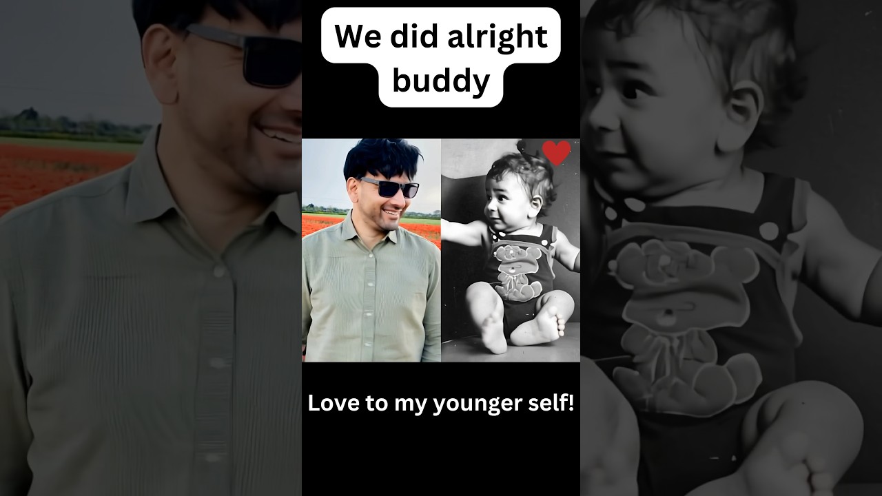 Hug to my younger self - AI Hugging Trend #aiart #hug  #vidu