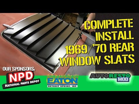Rear Window Slats louvers For Mustang NPD 1 2 Episode 352 Autorestomod