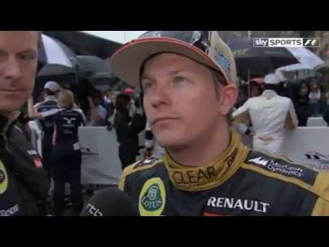 Kimi Räikkönen Interview post Race to Sky - Monaco GP 2012