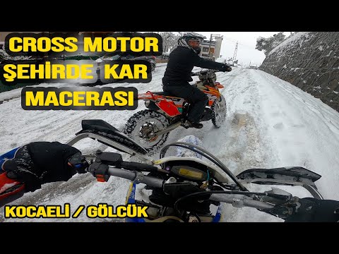 ❄️ Şehirde Kar Macerası ❄️  / Gölcük'te Yoğun Kar Yağışı / Kar'da Enduro Cross Off-road