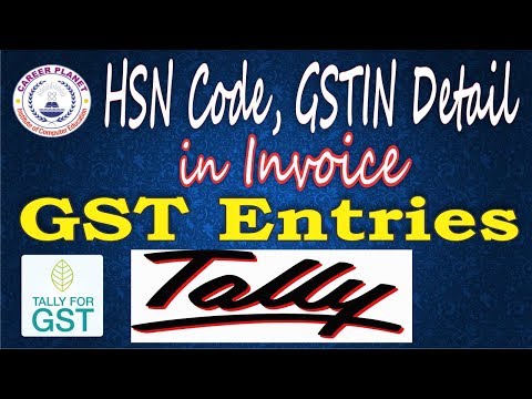 Tally ERP 9 HSN Code GSTIN Number Multiple Tax Rate Items in Invoice GST Accounting Part 6 Hindi