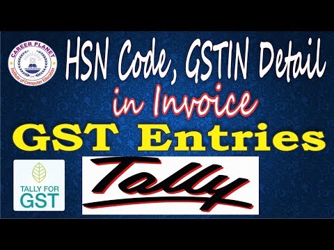 Tally ERP 9-HSN Code, GSTIN Number,Multiple Tax Rate Items in Invoice GST Accounting- Part 6 (Hindi)