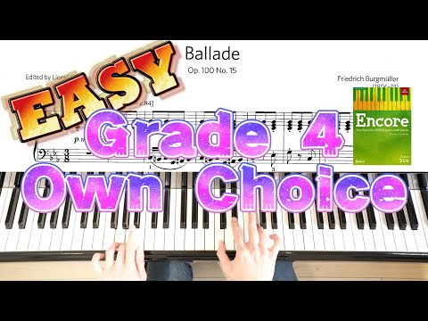 ABRSM Encore Book 2 Ballade Op.100 No.15 - Burgmüller (Own Choice)
