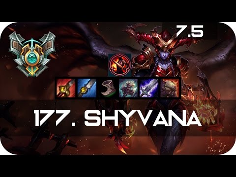 Master Shyvana Jungle vs Evelynn Season 7 s7 Patch 7.5 2017 Gameplay Guide Build Normals