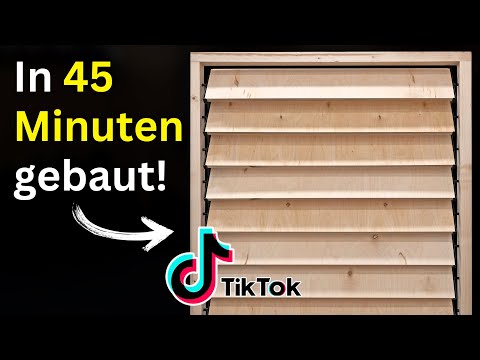 50 EURO SICHTSCHUTZ mit drehbaren Lamellen: Ganz ehrlich, dieser TIKTOK TREND ist... | Jonas Winkler