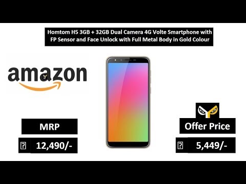 Homtom H5 3GB + 32GB Dual Camera 4G Volte Smartphone with FP