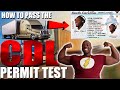 How To PASS The CDL Permit Test ON THE FIRST TRY!!! | CDL Permit Test Help | CDL Permit Test Tips