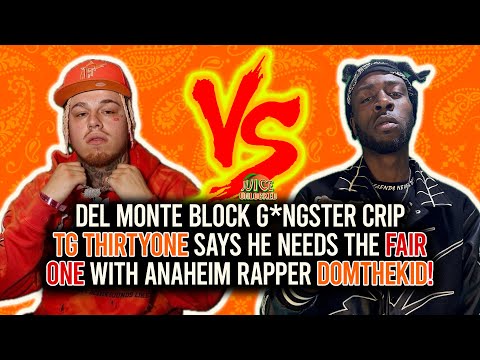 Anaheim Del Monte Blocc Gangster Crip TG ThirtyOne calls out Domthekid for a fair one!