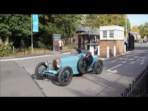 £750,000 Bugatti Type 37 leaving a car show