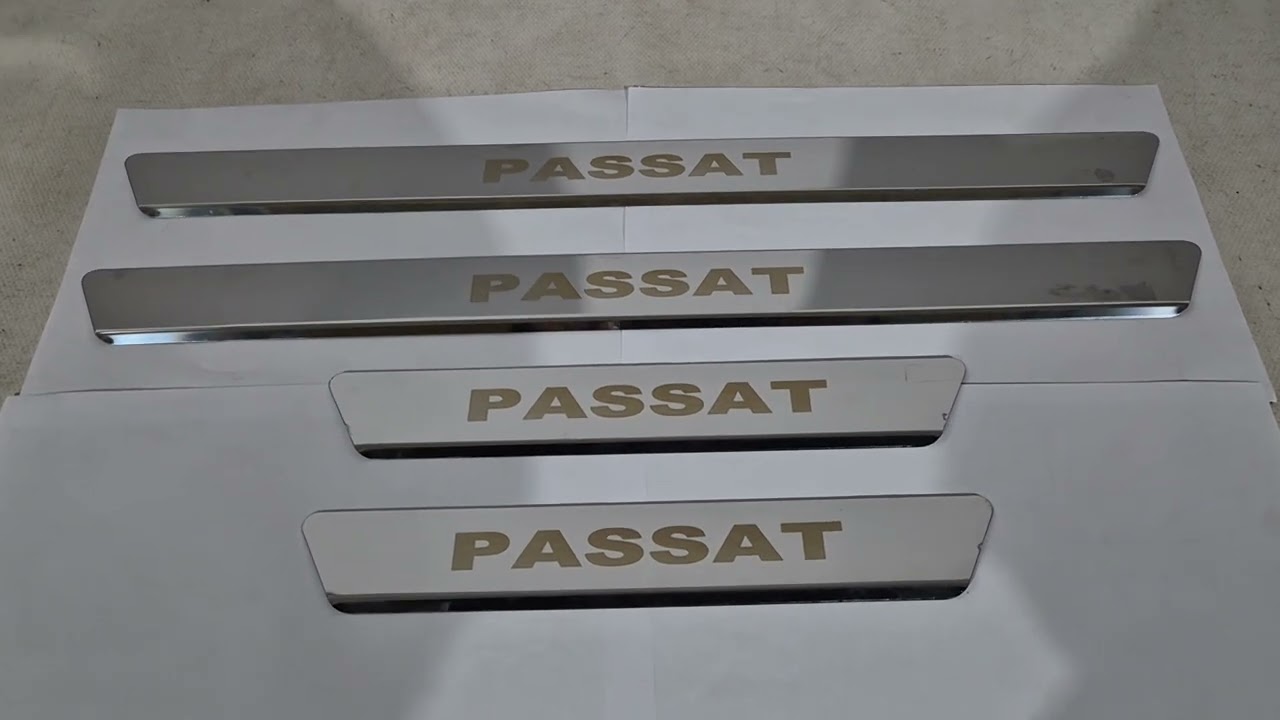 Накладки на пороги Carmos V1 (4 шт, нержавейка) Video 1