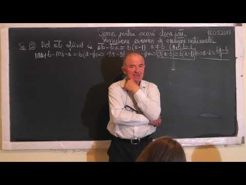 1/2 Lectia 1498 Rezolvam subiecte de la simularea examenului de evaluare nationala - 2017 - Clasa 8