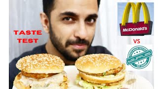 McDonald's Vs Bengaluru's Truffles All American CHEESE BURGER |TASTE TEST | MASSIVE BURGER CHALLENGE