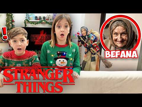 DURING STRANGER THINGS THE BEFANA BRINGS MAMMAGIULIA HOME