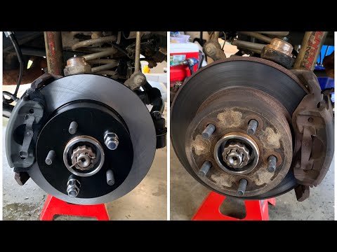 The ULTIMATE Jeep TJ Brake Job - Black Magic Brake Pads! Rotor and Caliper Replacement!