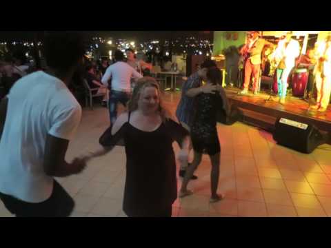 Ruben and Deborah dancing with Septeto Santiaguero