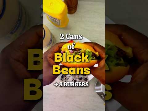 Turn 2 Cans of Black Beans Into 8 Perfect Burgers